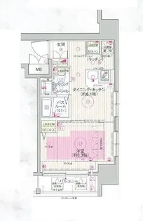 エステムプラザ飯田橋タワーレジデンス【10階】の間取り