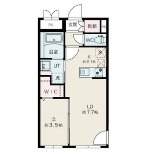 アルファスクエア平岸EAST【2階】の間取り