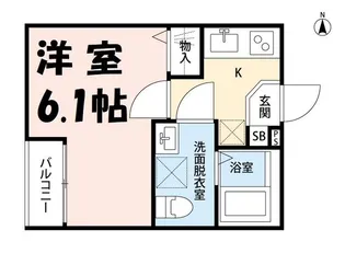 フレジェ【1階】の間取り