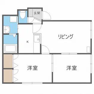 ルミエール北都【2階】の間取り