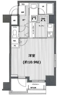 グランド・ガーラ麻布十番【10階】の間取り