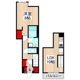 フェリシア【1階】の間取り