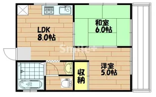 ウエストメゾン【1階】の間取り