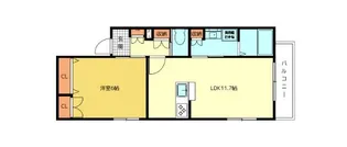 Luft中野坂上【3階】の間取り