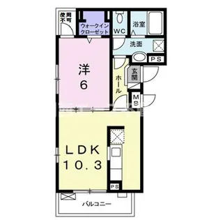 ミュルザンヌ【1階】の間取り