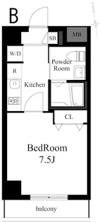 Clair板橋本町【4階】の間取り