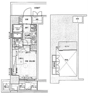 エステムコート難波ミューステージ【10階】の間取り
