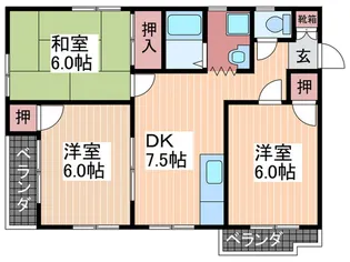 ネオコ-ポ矢野【3階】の間取り