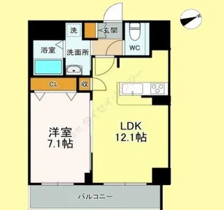 LASA大崎V【1階】の間取り