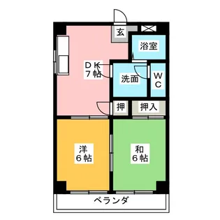 シャローム片坂【1階】の間取り