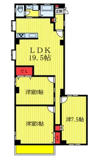 コーポフジクラ【1階】の間取り
