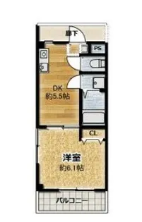 グランビューライフ新横浜【2階】の間取り