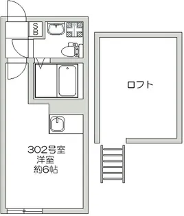 ハローハイツ新堀【3階】の間取り