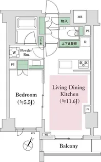 オープンレジデンシア神楽坂若宮町【1階】の間取り