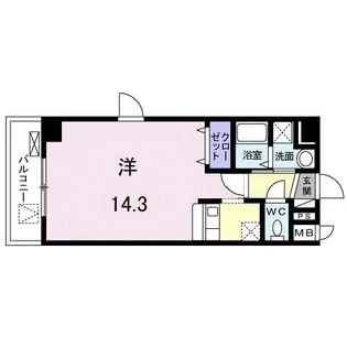 リョーアイ【6階】の間取り