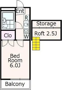あかるハイム19【1階】の間取り