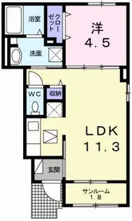 ラヴィベール A【1階】の間取り