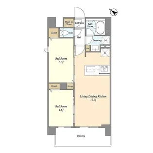 グランカーサ王子II【6階】の間取り