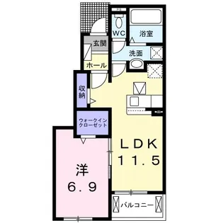 エレガンスKM【1階】の間取り