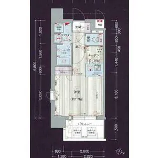 プレサンス名古屋STATIONアライブ【5階】の間取り