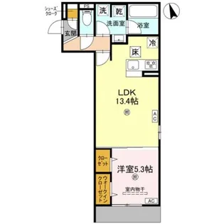 クラシスト東粉浜EAST【1階】の間取り