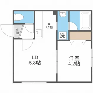 アズーリ中の島参番館【3階】の間取り