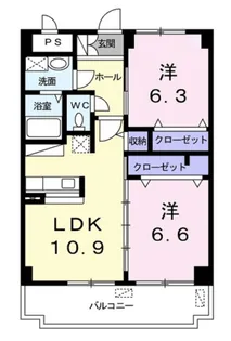 ウエストロード・キャッスル【1階】の間取り