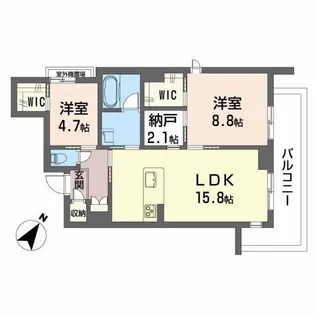 サジタリオ【2階】の間取り