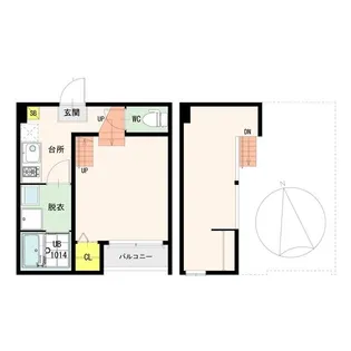 グラード穀町【1階】の間取り