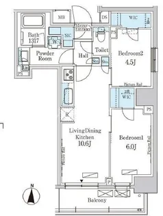 パークアクシス錦糸公園【14階】の間取り
