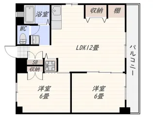 天翔ビル【3階】の間取り