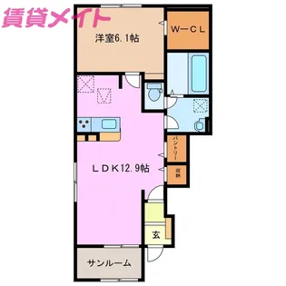 シオン III【1階】の間取り