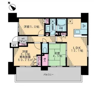 スカイグランデ船橋宮本【3階】の間取り