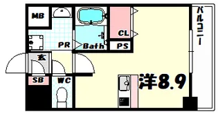 ファーストフィオーレ三宮イーストII【1階】の間取り