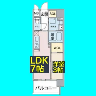 スリーアイランドタワー桜山【9階】の間取り