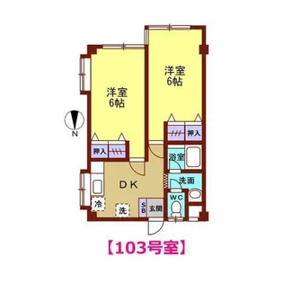 カメリア【1階】の間取り
