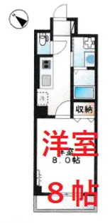 アルカンシエル馬込【1階】の間取り