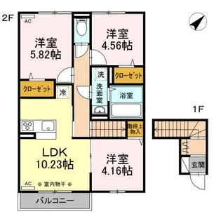 aise village【2階】の間取り