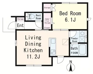 プランドール縁【1階】の間取り