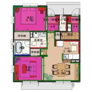 オリオンスクエア A棟【1階】の間取り