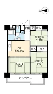 UR南港ひかりの【12階】の間取り