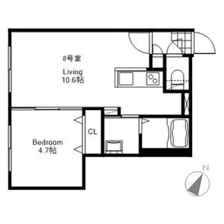 Peerson菊水(ピアソン)【3階】の間取り