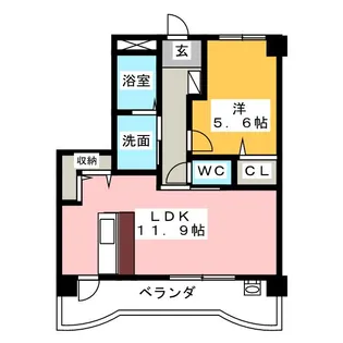 CENTRAL FERS【3階】の間取り
