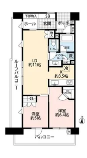 エコヴィレッジ光が丘公園【7階】の間取り