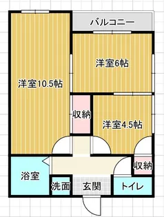 ニューパレス岡II【2階】の間取り