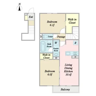 グランシャリオV【2階】の間取り