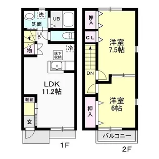 MAISONETTE6の間取り