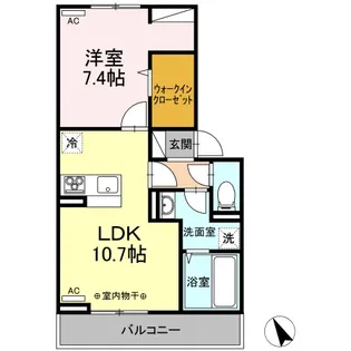 グランテラス紫塚III【2階】の間取り