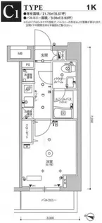 スカイコート川崎京町【6階】の間取り