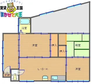 小坂アパート【2階】の間取り